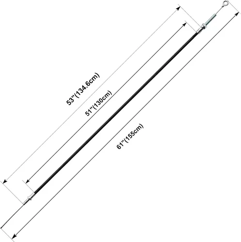 Vista 2 de Cable de acelerador universal de 60 pulgadas de largo con carcasa de 53 pulgadas para Manco 8252 ASW Go Kart Minibike Buggy Cart
