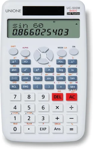 Vista 9 de Nueva, Calculadora de Escritorio con Pantalla de Dos Líneas. Función de Historial - 30 Memorias, Calculadora con Pantalla LCD Grande para Uso