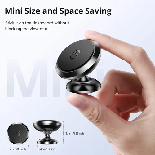 Vista 5 de SYNCWIRE Soporte magnético de teléfono para salpicadero, kits de teléfono celular, soporte de teléfono celular ajustable de 360°, compatible