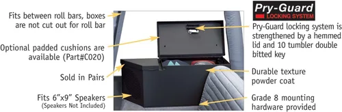 Vista 4 de Tuffy Juego de caja de seguridad para altavoces y almacenamiento