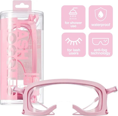 Vista 2 de i•ENVY Protector de pestañas con correas para las orejas, protección impermeable antivaho para extensión de pestañas, levantamiento, pestañas