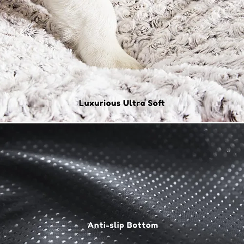 Vista 4 de Figopage Camas ortopédicas para perros de gran tamaño, cama de espuma viscoelástica para perros con funda extraíble, alfombrilla lavable