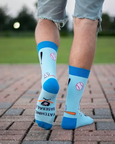 Vista 4 de IRISGOD Calcetines de vestir divertidos con texto en inglés I'd Rather Be Funny para hombres y mujeres