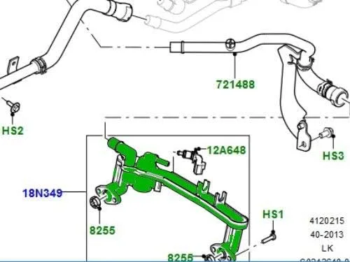 Vista 2 de LAND ROVER TUBO COLECTOR ORIGEN RANGE ROVER 10-12 RANGE ROVER SPORT 10-13 LR4 LR122709