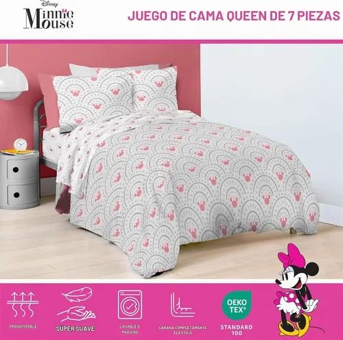 Vista 5 de Jay Franco Disney Lilo and Stitch - Juego de edredón tamaño Twin, ropa de cama de 5 piezas, incluye juego de sábanas y fundas de almohada, ropa