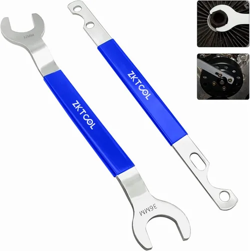 ZKTOOL Juego de llaves de embrague de ventilador, llave de herramientas de ventilador de embrague de 1.260 in y 1.417 in, herramienta de extracción