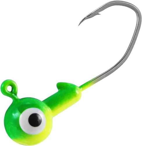 Dr.Fish Paquete de 20 cabezas de plantilla de pesca, plantillas de cangrejo, bolas redondas, anzuelos de pesca de agua dulce, señuelos de pesca de