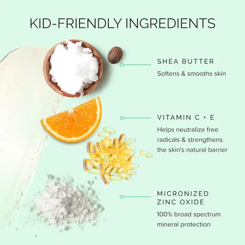 Vista 3 de MDSolarSciences Mineral KidStick SPF 40 Protector solar suave en barra para niños Óxido de zinc, vitaminas C y E Fácil de poner, amplio