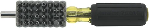 Vista 7 de Klein Tools 32510 Destornillador magnético de puntas múltiples con puntas resistentes Torx, hexagonal, llave inglesa, de tres alas, Torq y tuerca a