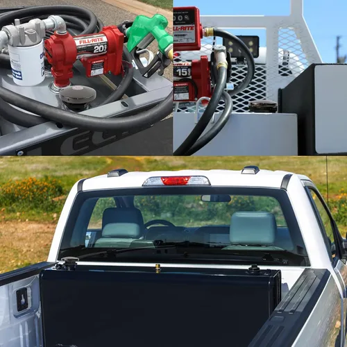 Vista 8 de Tapa de combustible con ventilación para tanque de transferencia, con cuello roscado de 2 pulgadas, Tapa de tanque de combustible diésel para Negro