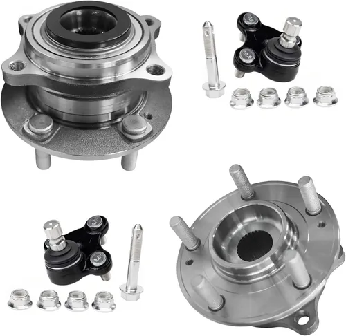 Vista 400 de Detroit Axle - Kit de cubos de rodamiento de rueda delantera de 6 piezas para Dodge Dart 2013-2016, Chrysler 200 2015-2017, 2 cojinetes de rueda