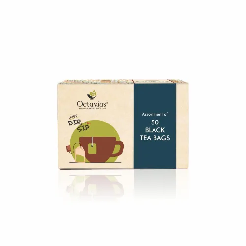 Vista 60 de Octavius Paquete de muestra de té Surtido de tés verdes Té verde de anís canela 50 bolsas de té de doble cámara envueltas Paquete variado