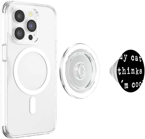 Vista 4 de My Cat Thinks I´m Cool PopSockets MagSafe PopGrip for iPhone