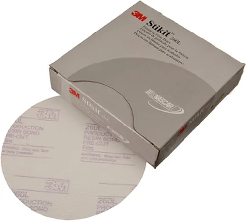 Vista 5 de 3M Stikit - Disco abrasivo de película de acabado 260L, 01318, 6 in, P1200, 100 discos por caja, Blanco