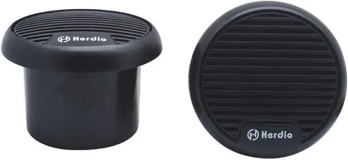 Herdio Altavoces marinos impermeables de 3 pulgadas, sistema estéreo de audio de rango completo de 2 vías, altavoz para motocicleta con potencia