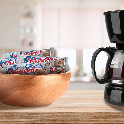 Vista 4 de 3 Musketeers - Barras de caramelo de chocolate con leche - Barras de chocolate de tamaño natural, barra de caramelo de 1.92 onzas (paquete de 36)