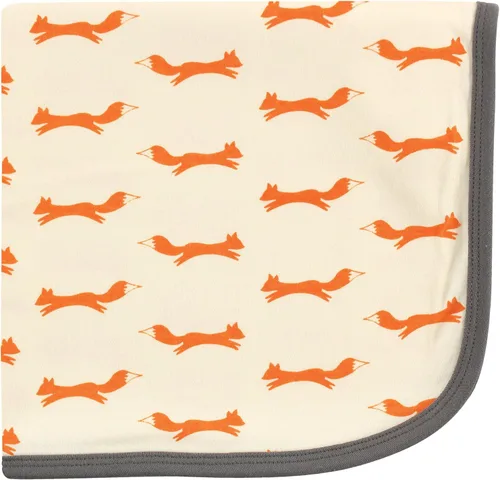Vista 4 de Touched by Nature Manta unisex de algodón orgánico para bebé, manta de recepción y multiusos, abedules, talla única