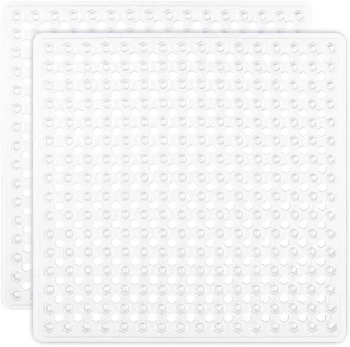 Vista 20 de GORILLA GRIP - Alfombrilla patentada para bañera y ducha, tapete lavable para el piso de la bañera, ventosas y orificios de drenaje para mantener