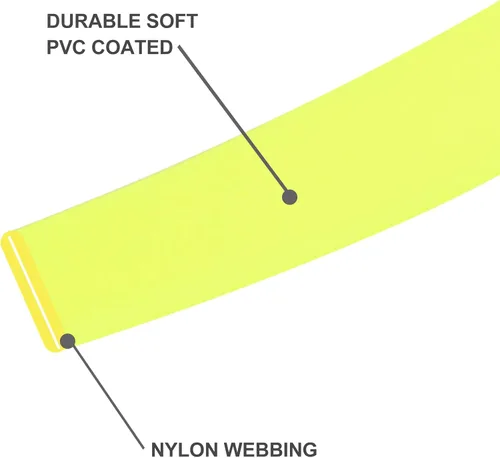 Vista 3 de Correa larga impermeable duradera para entrenamiento de retiro de perros, ideal para senderismo al aire libre, entrenamiento, patio, playa y Amarillo