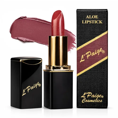 Vista 15 de L'Paige L02 - GRAPE ICE Designer Lipstick Base de aloe vera, de larga duración, hidratante Morado claro con acabado helado iridiscente