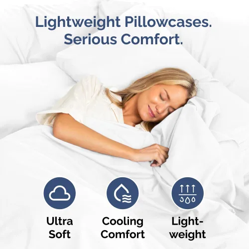 Vista 3 de King Standard Pillow Cases Set of 2 - Ultra-Soft Hotel Quality Pillowcase Covers - Comfy, Cozy & Fade Free - Wrinkle Resistant - Machine Washable