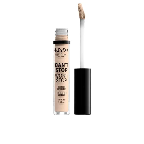 Vista 15 de NYX PROFESSIONAL MAKEUP Can't Stop Won't Stop - Corrector de contorno, cobertura completa las 24 horas, acabado mate, beige suave