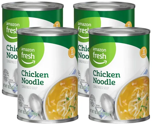 Vista 14 de Amazon Fresh, Sopa condensada de crema de pollo, 10.5 onzas (anteriormente Happy Belly, el empaque puede variar)