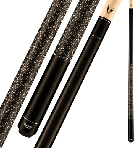 Vista 2 de Viking Valhalla Serie 100 con funda de lino irlandés, taco de billar de 2 piezas de 58" VA111 (20 onzas, negro)
