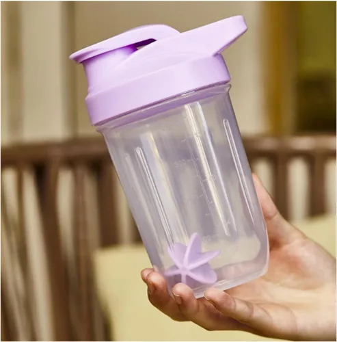 Vista 8 de CHNLML Botella Agitadora de Proteínas 400ML/16Oz con Bola Agitadora para Batido de Proteínas, Botella Agitadora con Bola Mezcladora, A Prueba