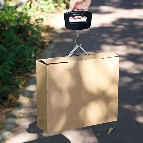 Vista 4 de Meichoon Báscula digital de equipaje de 110 libras110.2 lbs, mini báscula electrónica portátil con gancho de pesca, función de tara, pantalla LCD