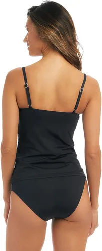 Vista 2 de AMAVI Conjunto de traje de baño estándar con aros sobre el hombro para mujer y parte inferior de bikini hipster