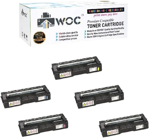 Vista 5 de WOC Compatible Toner Cartridge Replacement for Ricoh 407653 / Type SP C252HA (Black) for Use in SP C252 / SP C262