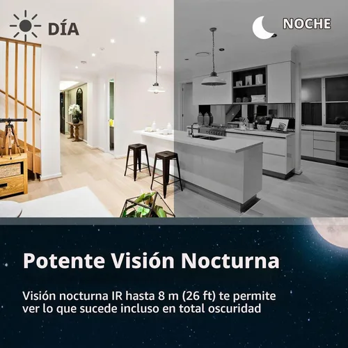 Vista 7 de D-Link Cámara de seguridad interior de 360° View 2K Pan & Tilt WiFi
