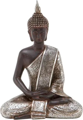8 Pulgadas Estatua Paz Armonía Thai Buda meditando.