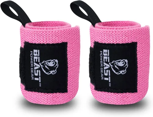 Vista 6 de Improved Lifting Support & Stability - Gym Wrist Wraps for Weightlifting 14" Premium Quality Hand Wraps with Thumb Loop - Weight Lifting Wrist Wraps
