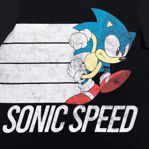 Vista 7 de SEGA Sonic The Hedgehog LittleBig Boys - Paquete de 3 camisetas gráficas