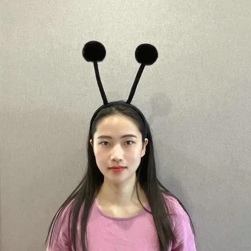 Vista 2 de Olivemont Diadema de antena para disfraz de hormiga, abeja, caracol, mariquita y mariposa