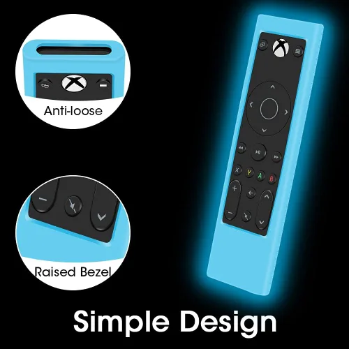 Vista 5 de Funda protectora de silicona para control remoto de juegos PDP Xbox Series XS Xbox One, Xbox, funda a prueba de golpes para PDP Xbox One Remote