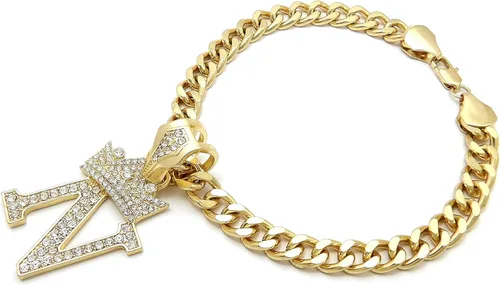 Vista 53 de Collar de cadena con letra inicial cubana para perro, collar de cadena para mascotas, gato, collar para cachorro (S, 25 cm)