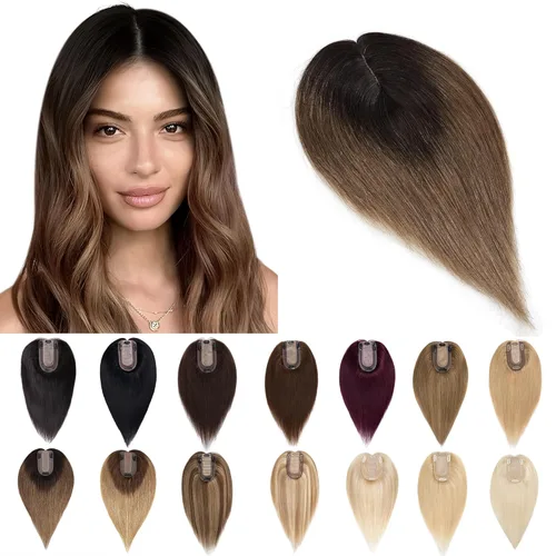 Vista 32 de SEGO Pelucas para mujeres con flequillo de cabello humano real, base de seda de 7 * 13 cm, 100% cabello humano Remy, peluca de la parte superior