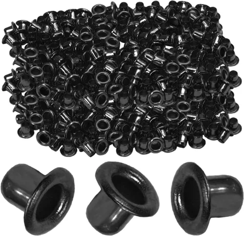 Vista 40 de Litoexpe Ojales Pequeños de 1.5MM, 200 Piezas, Ojales Autoadhesivos para Núcleos de Cuentas, Ropa, Cuero, Lona (Latón Antiguo)