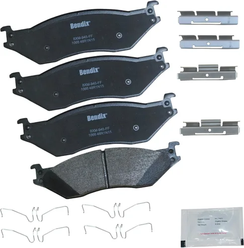 Vista 52 de Pastillas de Freno Delanteras Cerámicas Bendix Priority1 CFC430A para Modelos Selectos INFINITI G35, I30, Nissan 350Z, Altima, Juke, Maxima, Sentra
