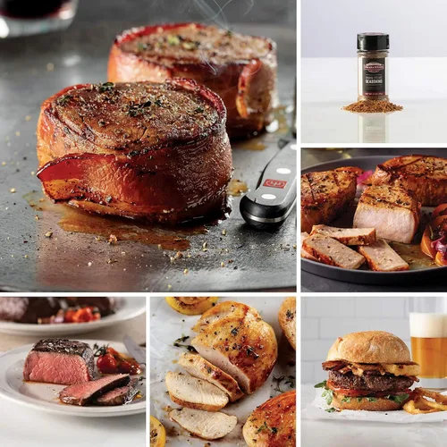 Omaha Steaks Paquete de proteínas esenciales (filete mignones envueltos en bacón, solomillo cortado de carnicero, pechugas de pollo deshuesadas