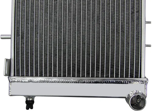 Vista 3 de ALLOYWORKS - Radiador de aluminio completo para Jeep Cherokee XJ 1991-2001/1991-1992 Jeep Comanche 2.5L 4.0L L4 L6 Engine PRO