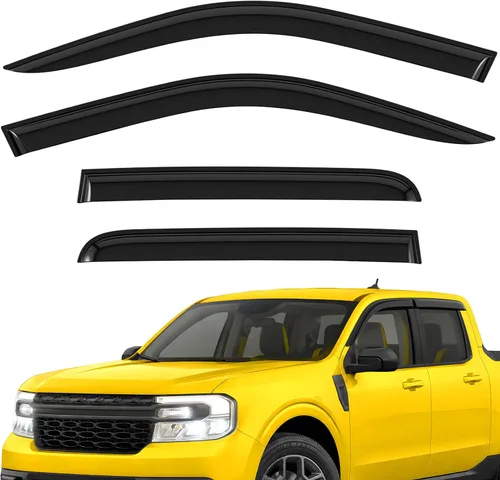 Vista 18 de Deflectores de ventana extra duraderos con cinta adhesiva para viseras de lluvia, protectores solares, ventilación para parabrisas, accesorios Para
