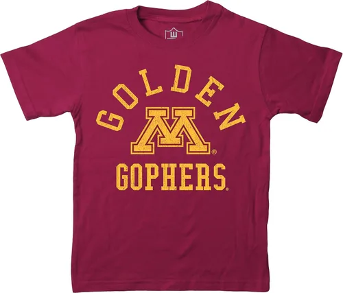 Vista 37 de Wes and Willy Camiseta de algodón orgánico de manga corta para niños de la NCAA