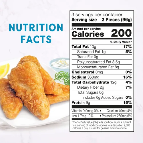 Vista 7 de Gardein Filetes sin pescado a base de plantas dorados, veganos, congelados, 10.1 onzas