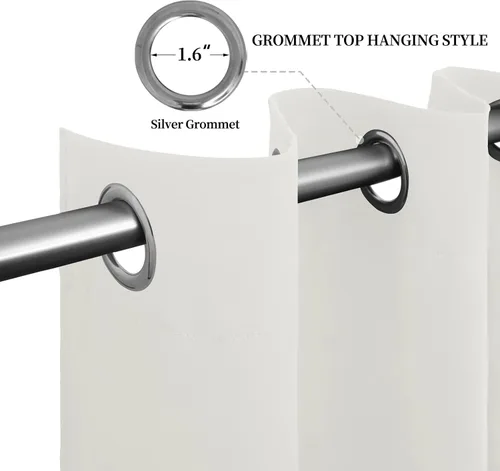 Vista 326 de Easy-Going - Cortinas opacas para dormitorio, aislamiento térmico sólido con ojales, cortinas de ventana para reducción de ruido, cortinas