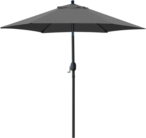 Vista 15 de Sunnyglade Sombrilla de Patio de 7.5 Pies para Exteriores, Sombrilla de Mesa de Mercado con Botón de Presión de Inclinación/Manivela, 6 Varillas