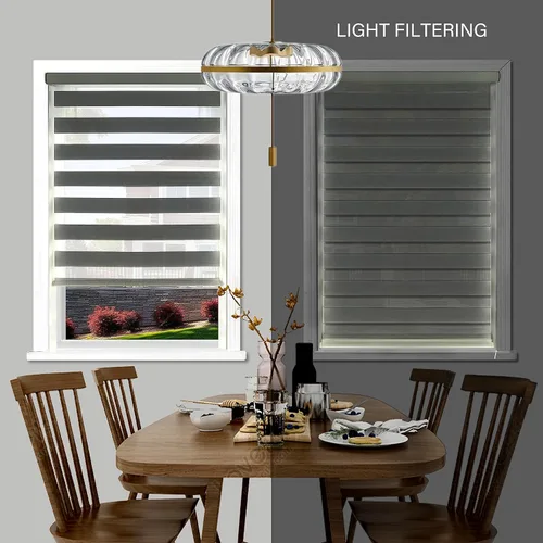 Vista 6 de Jogney Persianas enrollables motorizadas con control remoto (persianas de ventana) con batería recargable incorporada. Smart Home compatible